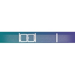 Valla de malla 1000 mm 6019 Busch Escala H0