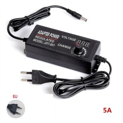 Transformador con regulador 3 - 12V, 72W, 5A, salida continua DC AT002 MDT Models