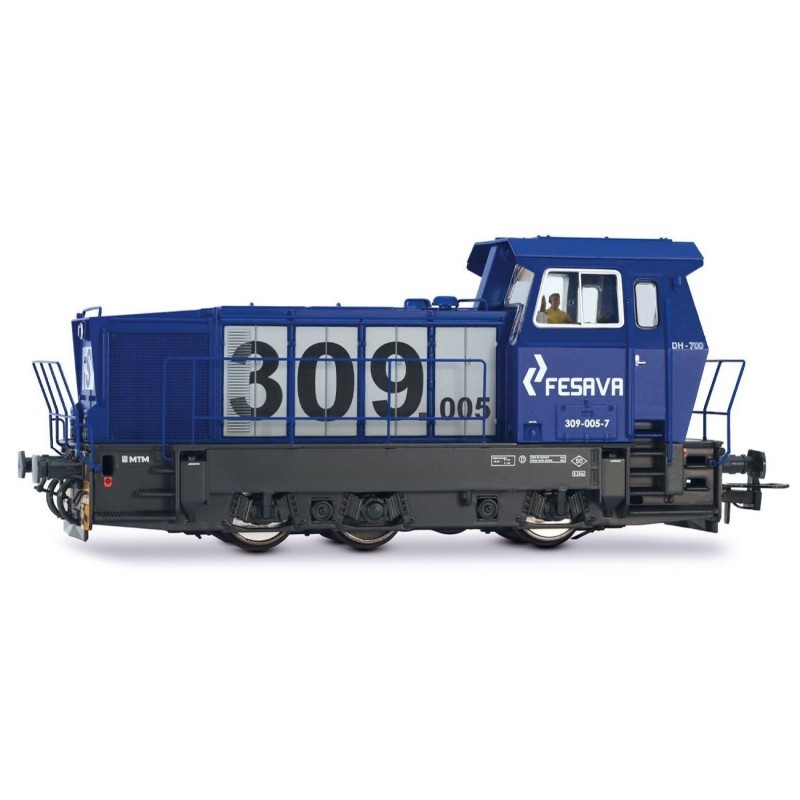 Locomotora diésel DCC Sonido 309 FESAVA HE2028S Electrotren Escala H0