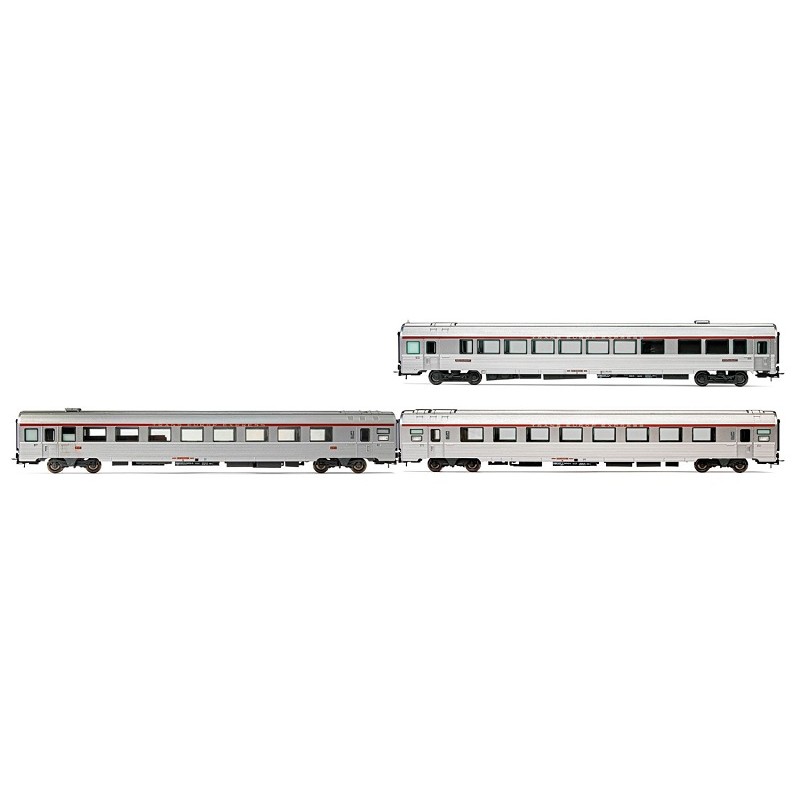 Set 3 coches "EC Etoile du Nord" SNCF HJ4197 Jouef Escala H0