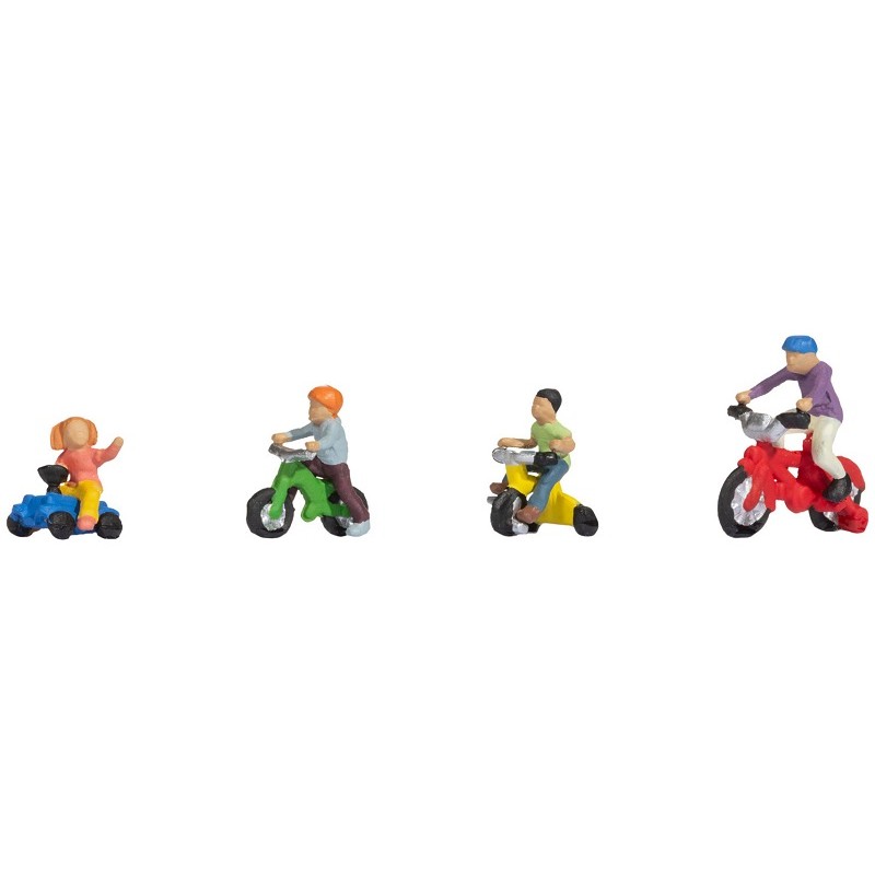 Niños en bicicleta infantil 15908 NOCH Escala H0