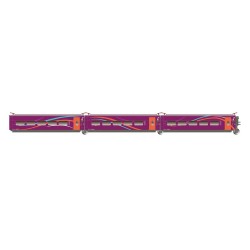 Set 3 coches complementarios 1/3 AVE AVLO Renfe HE3001 Electrotren Escala H0