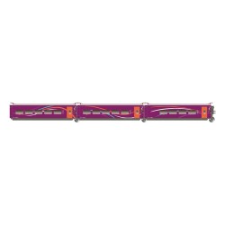 Set 3 coches complementarios 3/3 AVE AVLO Renfe HE3003 Electrotren Escala H0