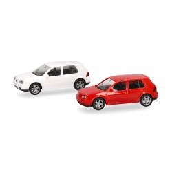 2x Volkswagen Golf IV (Minikit) 013956 Herpa Escala H0 1:87