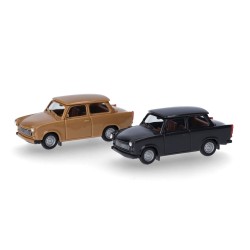 2x Trabant 601 Sedan (Minikit) 013901-002 Herpa Escala H0 1:87