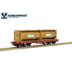 Plataforma CP Sgmms con contenedores Azko Nobel S450028 Sudexpress Escala H0
