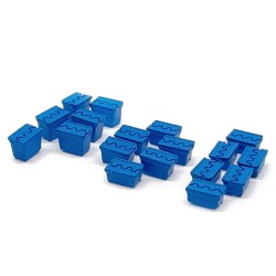 18 cajas de plástico europeas 211131 N-Train Escala N