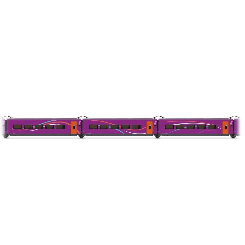 Set 3 coches complementarios 3/3 AVE AVLO Renfe HE3003 Electrotren Escala H0
