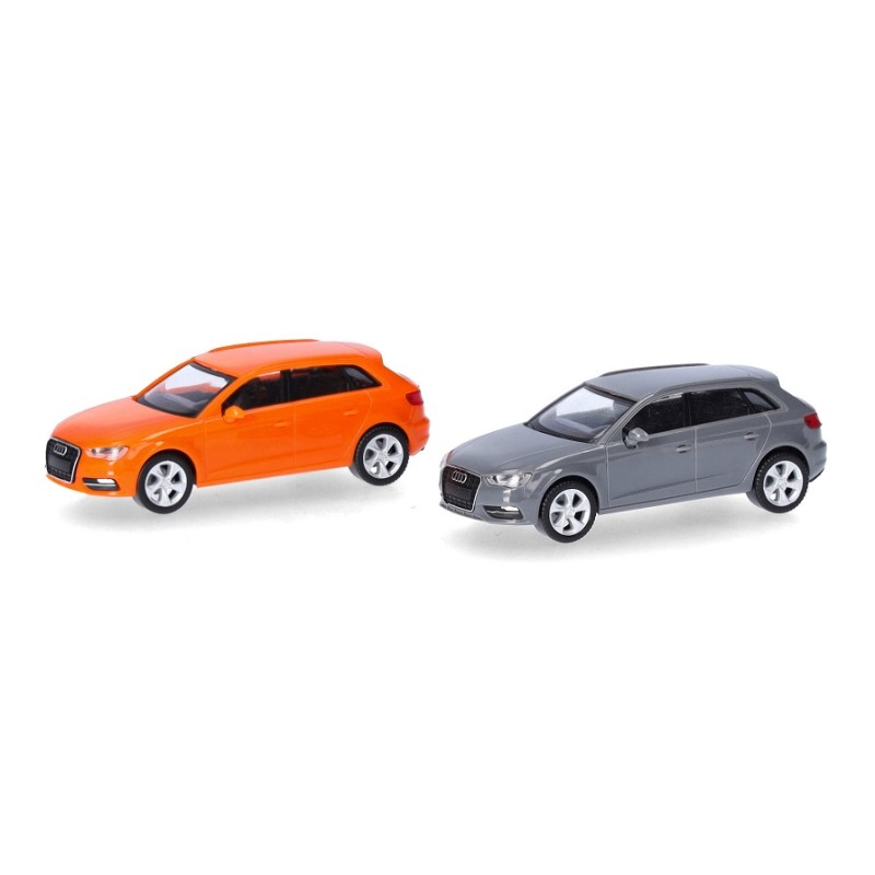 2x Audi A3 (Minikit) 014090 Herpa Escala H0 1:87
