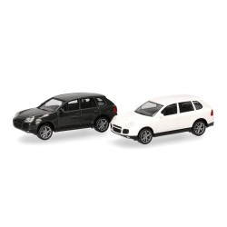2x Porsche Cayenne Turbo (Minikit) 012836-002 Herpa Escala H0 1:87