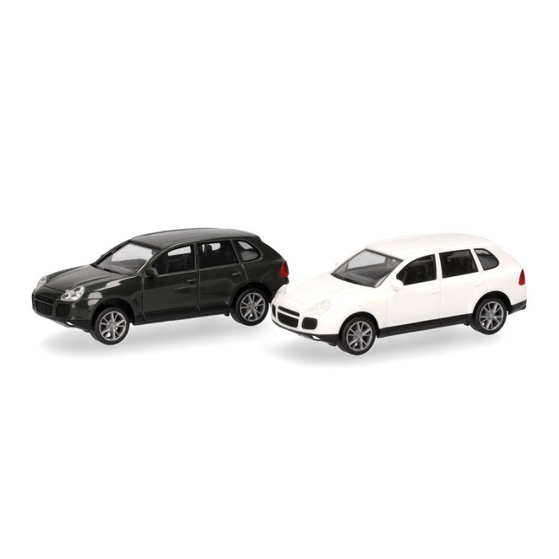 2x Porsche Cayenne Turbo (Minikit) 012836-002 Herpa Escala H0 1:87