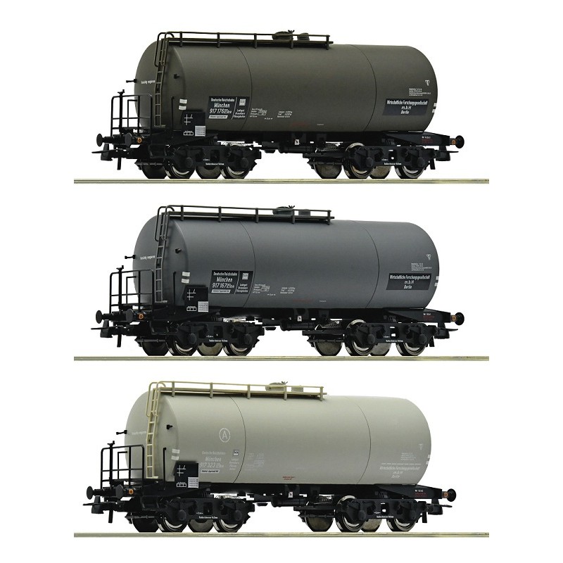 Set 3 vagones cisterna DRG 76015 Roco Escala H0