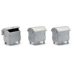 3 contenedores con ruedas 211079 N-Train Escala N
