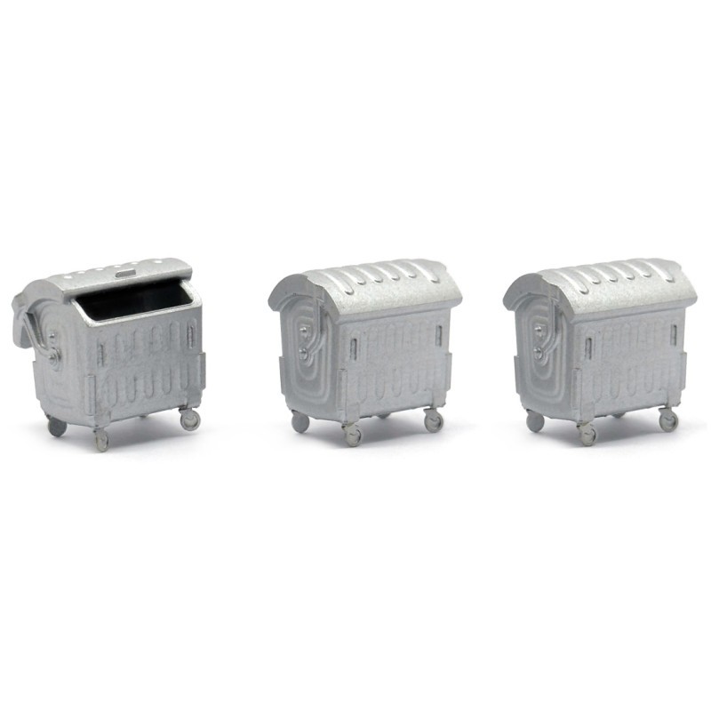 3 contenedores con ruedas 211079 N-Train Escala N