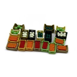 16 cajas de frutas y verduras 211127 N-Train Escala N