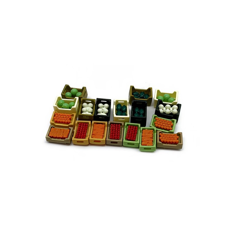 16 cajas de frutas y verduras 211127 N-Train Escala N