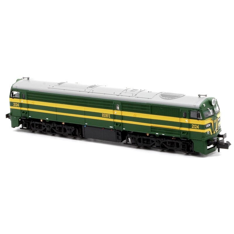 Locomotora Diésel Alco 2124 Renfe PreUIC N13230 MfTrain Escala N