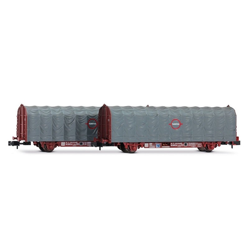 Set 2 vagones de lona Transfesa RENFE HN6695 Arnold Escala N
