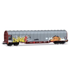 Vagón de lona con grafitis SBB HR6681 Rivarossi Escala H0