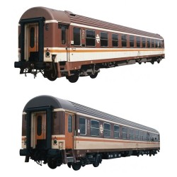 Set 2 coches Estrella Galicia RENFE HE4046 Electrotren Escala H0