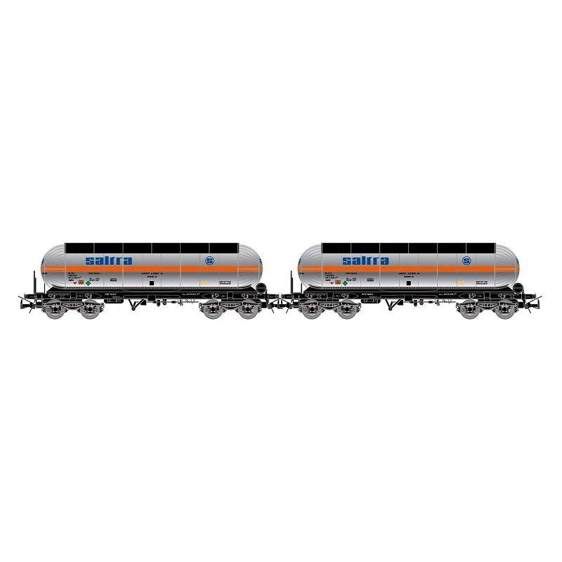 Set 2 cisternas Saltra, RENFE HE6098 Electrotren Escala H0