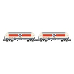 Set 2 cisternas ESSO-Saltra, RENFE HE6099 Electrotren Escala H0