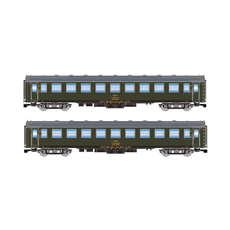 Set 2 coches 5000 con luz RENFE HN4515 Arnold Escala N