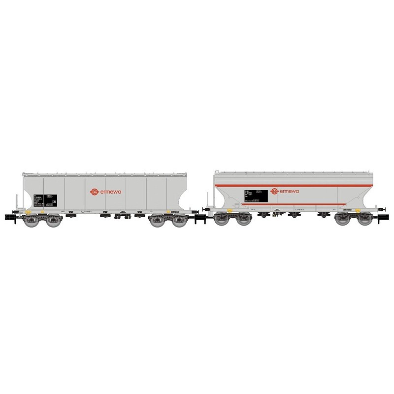 Set 2 tolvas de cereales Ermewa RENFE HN6740 Arnold Escala N