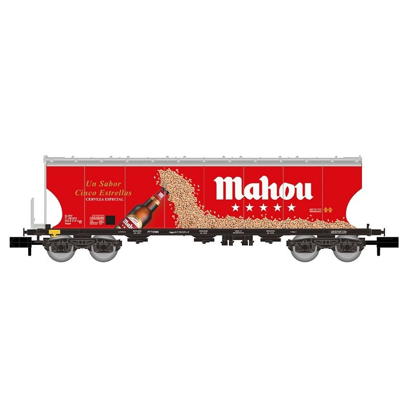 Vagón tolva de cereales Mahou RENFE HN6741 Arnold Escala N