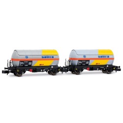 Set 2 vagones cisterna Saltra RENFE HN6721 Arnold Escala N