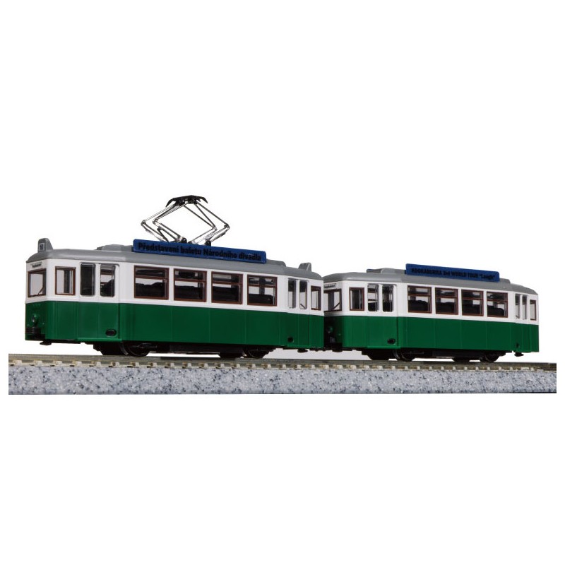 Tranvía clásico verde K14-806-2 Kato Escala N