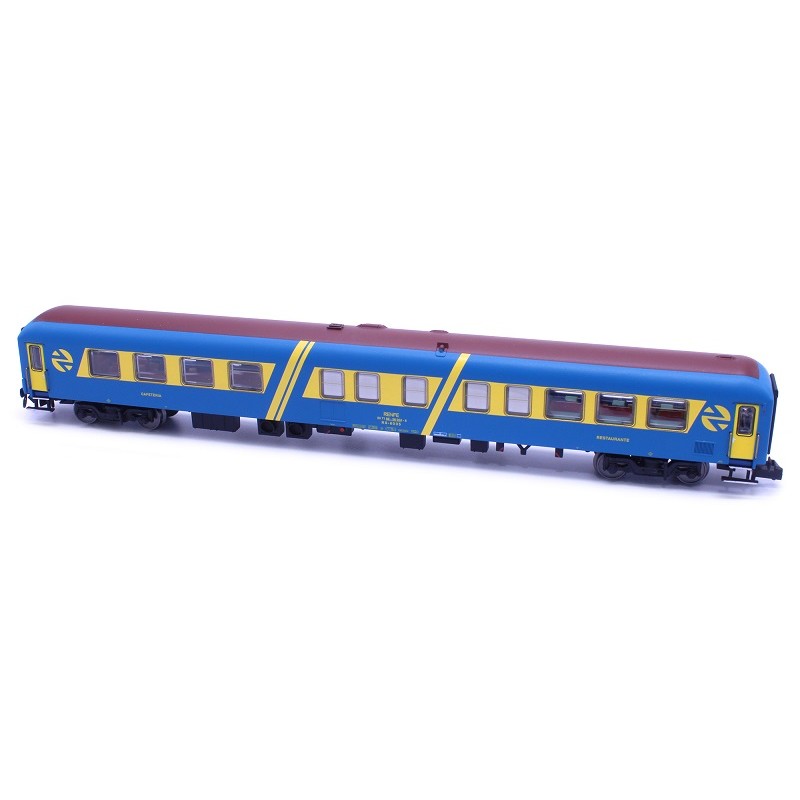 Coche Restaurante R8-8005 Logotipos Galleta Renfe (post-1987) N50785 MfTrain Escala N