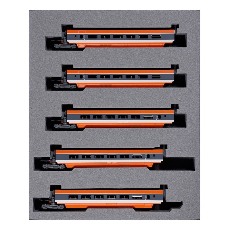 5 coches adicionales TGV SUD-EST 1ª generación K10-2084 Kato Escala N