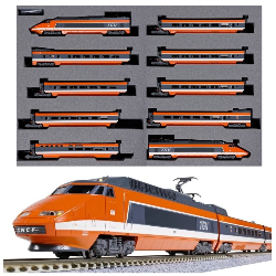 Tren TGV SUD-EST 1ª generación (Set de 10) K10-2134 Kato Escala N