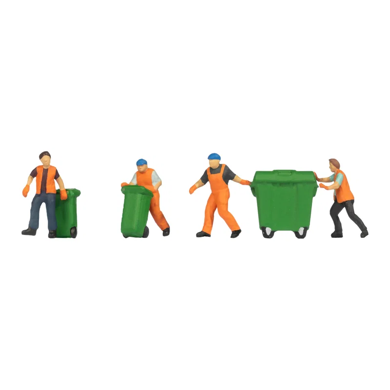 Figuras de Servicio de Recogida de Basuras 36027 NOCH Escala N