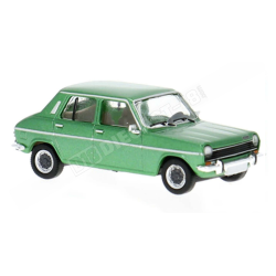Coche miniatura Simca 1100 de 1975 color verde claro escala H0 1:87 de Brekina PCX87 referencia PCX871706