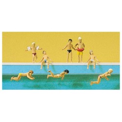 Niños en la piscina 10307 PREISER Escala H0