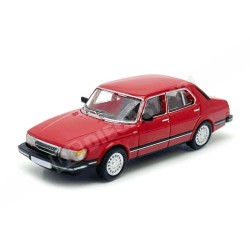 Coche miniatura Saab 900 Limousine de 1981 color rojo escala H0 1:87 de Brekina PCX87 referencia PCX870756