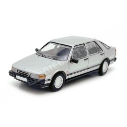 Coche miniatura Saab 9000 CC color plata escala H0 1:87 de Brekina PCX87 referencia PCX870190