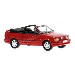 Ford Escort MK IV Cabriolet 1986 Rojo Brekina PCX871479 Escala H0 1:87