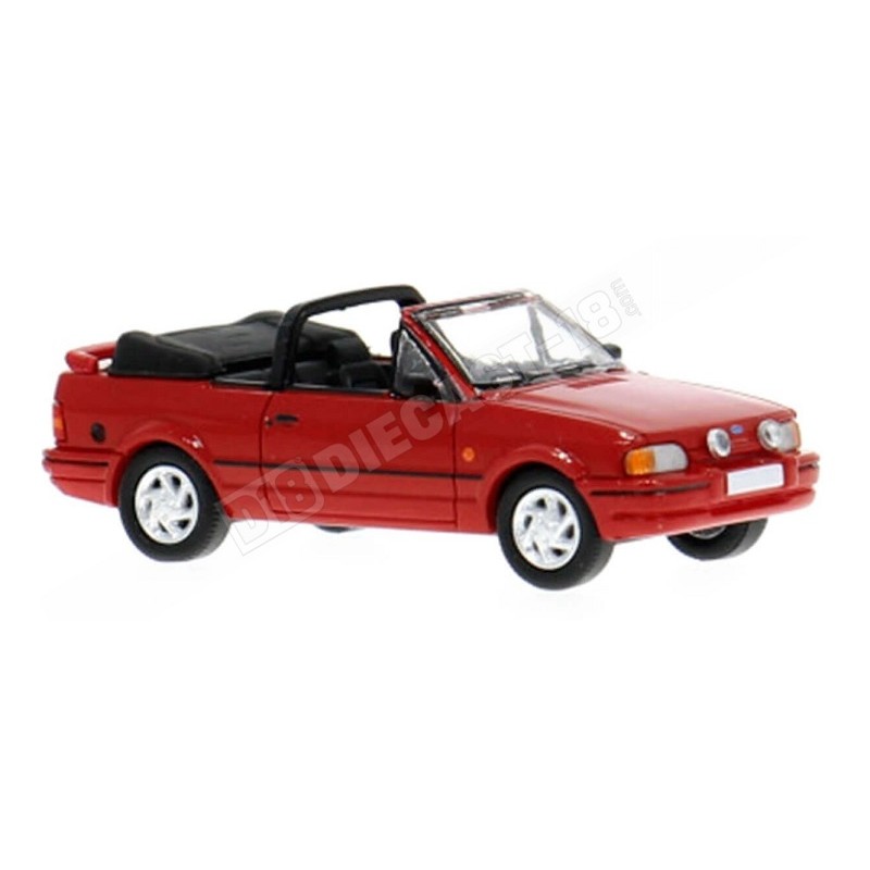 Ford Escort MK IV Cabriolet 1986 Rojo Brekina PCX871479 Escala H0 1:87