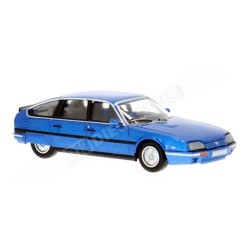 Coche berlina miniatura Citroën CX Phase II de 1985 color azul escala H0 1:87 de Brekina PCX87 referencia PCX870831