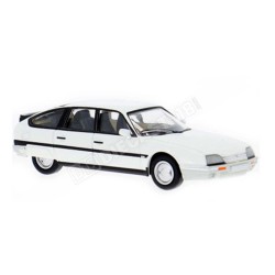 Coche berlina miniatura Citroën CX Phase II de 1985 color blanco escala H0 1:87 de Brekina PCX87 referencia PCX870828