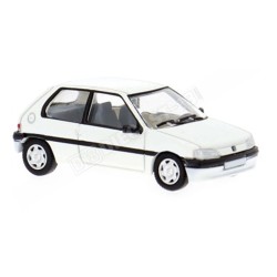 Coche miniatura Peugeot 106 blanco escala H0 1:87 PCX87