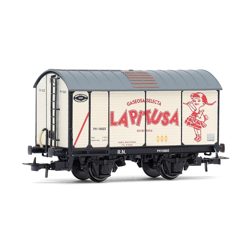 Vagón cerrado J, La Pitusa R.N. HE6104 Electrotren Escala H0