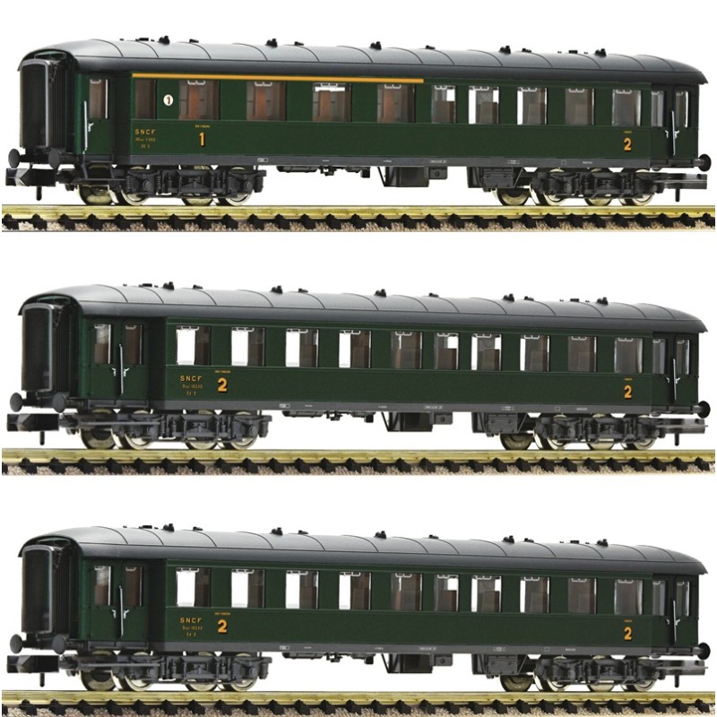 Set 3 Coches Pasajeros SNCF Fleischmann 6260067 N