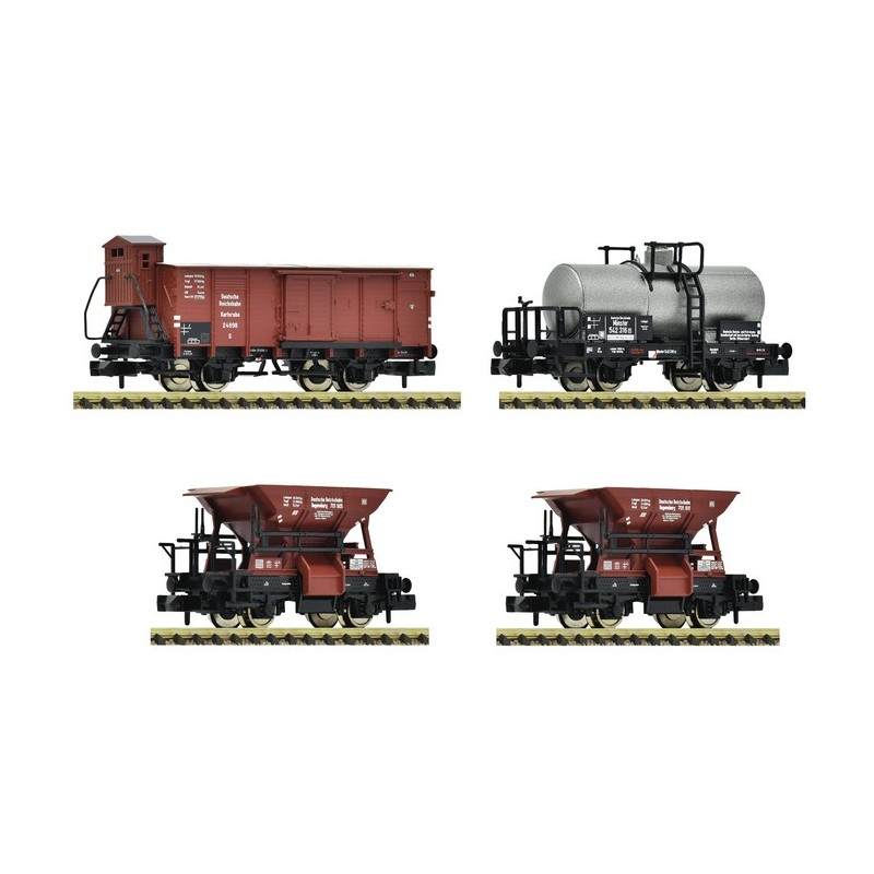 Set 4 Vagones Mercancías DRG Fleischmann 6660120 N