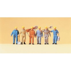 Obreros de via 14033 PREISER Escala H0