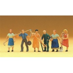 Trabajadores en el campo 14040 PREISER Escala H0