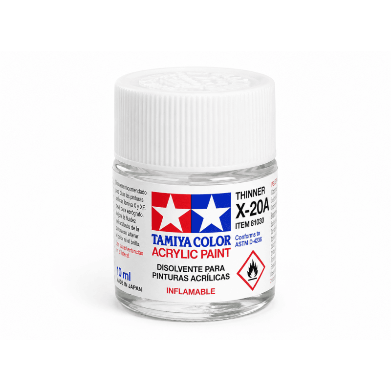 Disolvente Tamiya X-20A para Pinturas Acrílicas 10 ml (ref. 81520)
